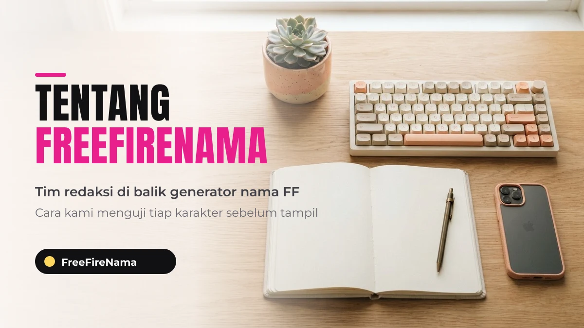 Tim Redaksi FreeFireNama di balik generator nama FF keren
